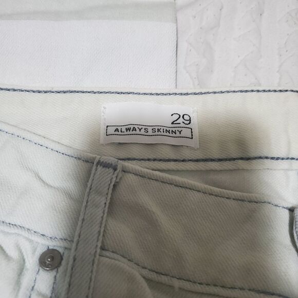 Gap 1969 "Always Skinny" White Jeans Size 29 - Picture 5 of 9